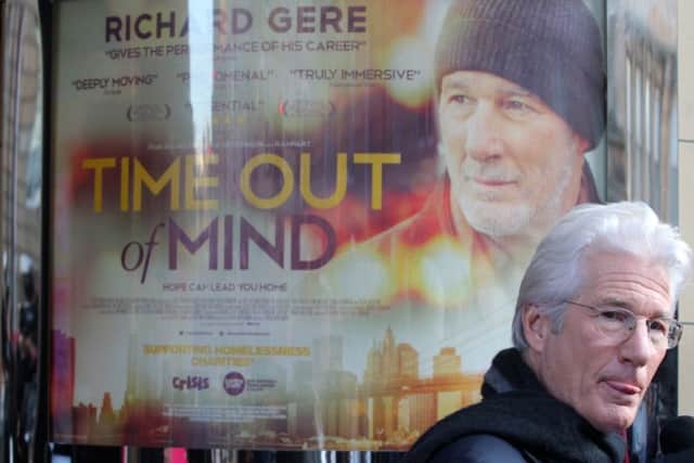 Richard Gere arrives at the GFT in  Glasgow for the UK Premiere of Time Out of Mind. Picture: Hemedia