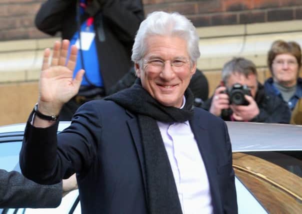 Holywood actor Richard Gere arrives at the GFT in  Glasgow for the UK Premiere of Time Out of Mind. Picture: Hemedia