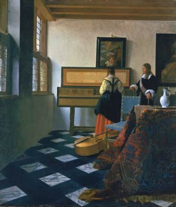 Johannes Vermeer, 'Lady at the Virginals with a Gentleman or 'The Music Lesson'', 1662-5 

Royal Collection Trust/ (C) Her Majesty Queen Elizabeth II 2015