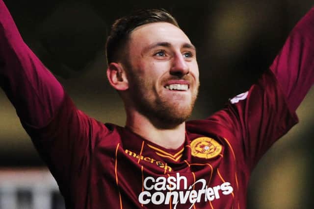 Louis Moult netted twice in the Steelmen's victory. Picture: Alan Murray