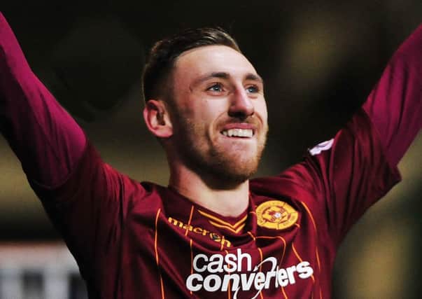 Louis Moult netted twice in the Steelmen's victory. Picture: Alan Murray