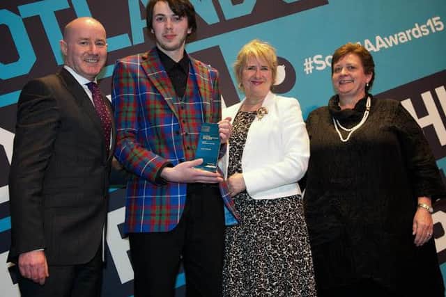 SNP Cabinet Secretary for Fair Work Roseanna Cunningham, (in white jacket at last year's Scottish Modern Apprenticeship Awards), has announced an ambitious new apprenticeship target for 2016/17. Image: Contributed