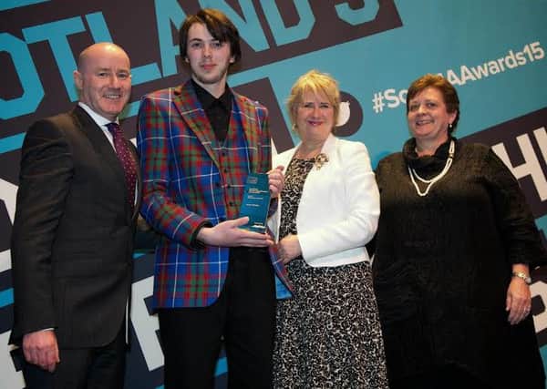 SNP Cabinet Secretary for Fair Work Roseanna Cunningham, (in white jacket at last year's Scottish Modern Apprenticeship Awards), has announced an ambitious new apprenticeship target for 2016/17. Image: Contributed