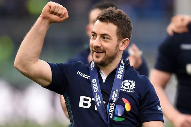 Scotland's Greig Laidlaw celebrates his side's win. Picture: PA