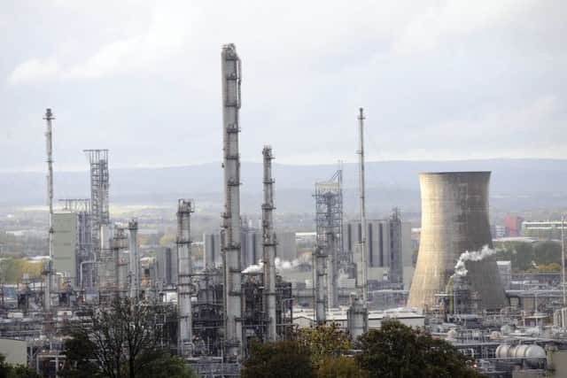 The Ineos plant at Grangemouth. Refinery workers command the highest manufacturing salaries in Scotland. Picture: Greg Macvean