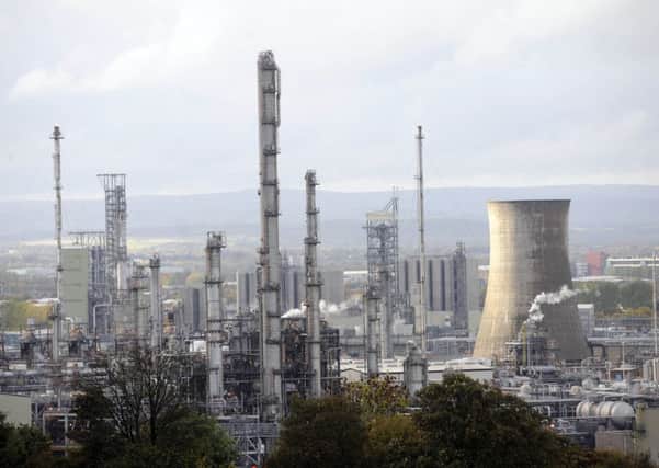 The Ineos plant at Grangemouth. Refinery workers command the highest manufacturing salaries in Scotland. Picture: Greg Macvean