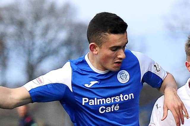 On loan from Hibs, Queens Alex Harris cannot play tonight. Picture: Michael Gillen