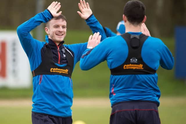 Andy Halliday can understand why Bobby Madden sent him off against Hibs but remains baffled by red card received from Barry Cook. Picture: SNS