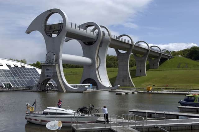 The Falkirk Wheel made it in at number 10 on the list Picture:  Robert Perry