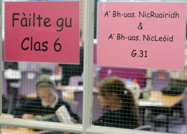 Gaelic classroom