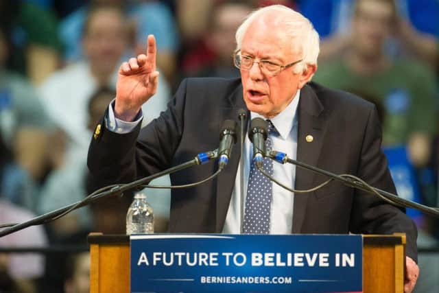 Bernie Sanders is hopeful of a strong showinig in the north east. Picture: AFP/Getty Images