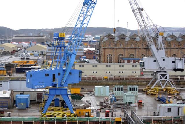 Babcock owns the Rosyth dockyard in Fife. Picture: Jane Barlow