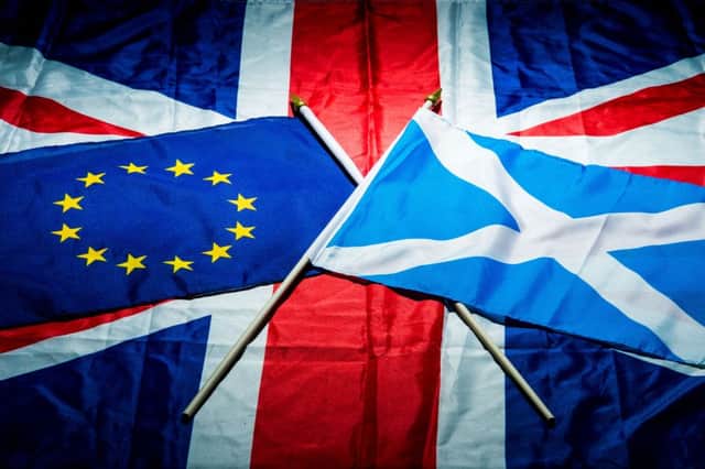 Scots are more likely to back European Union membership than voters in England and Wales, according to polls. Picture: Ian Georgeson