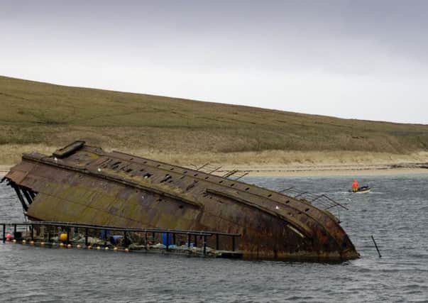 The 'torpedo' was found on the bottom of Scapa Flow in Orkney. Picture: Donald MacLeod