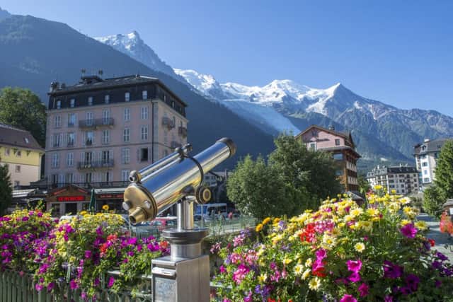 An observation point in Chamonix