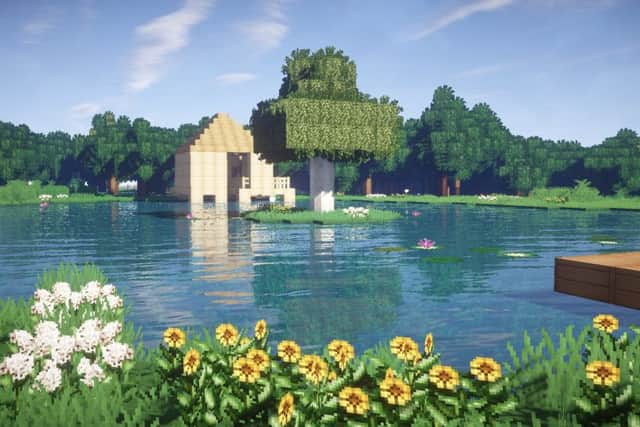 Jupiter Artland recreated via Minecraft