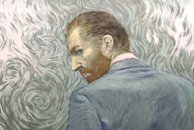A frame from the Loving Vincent trailer, which was entirely hand-painted