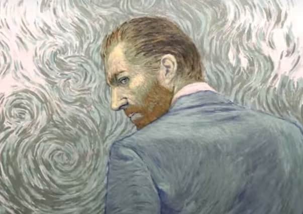 A frame from the Loving Vincent trailer, which was entirely hand-painted