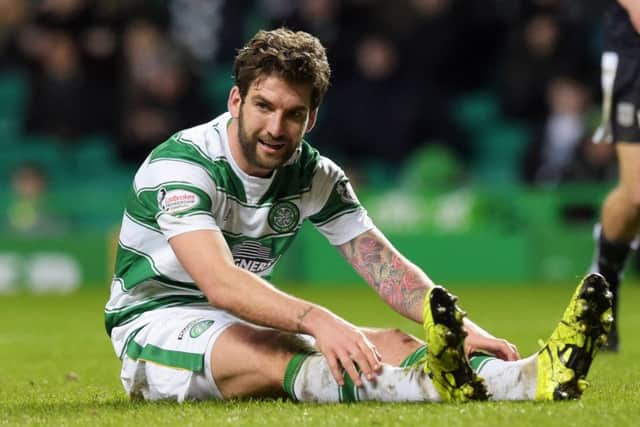 Charlie Mulgrew after missing a chance for the hosts. Picture: SNS