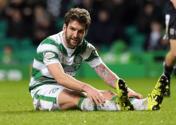 Charlie Mulgrew after missing a chance for the hosts. Picture: SNS