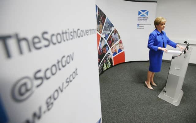 Scotland's First Minister Nicola Sturgeon outlines her government's plans for local taxation. Picture: PA