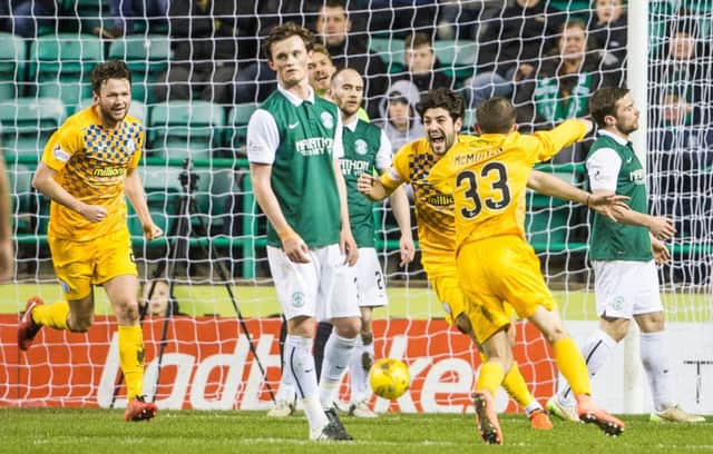 A 3-0 defeat at home to Morton was the beginning of a nightmare week for Hibs. Picture: Ian Georgeson