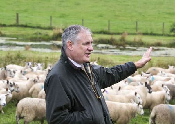 Richard Lochhead announced support for farmers in disadvantaged areas. Picture: Ian Rutherford