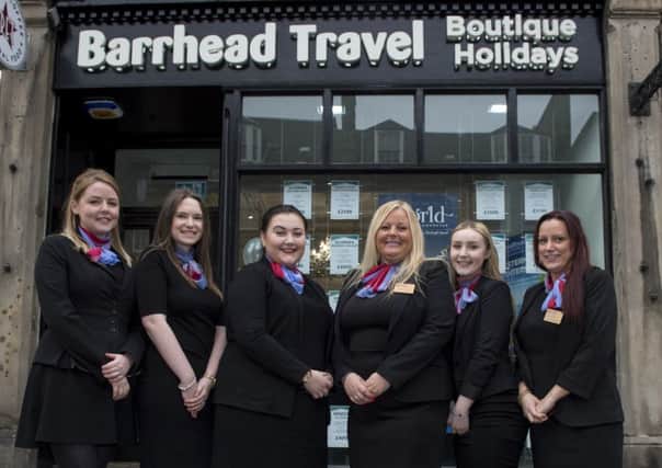 Staff at Barrhead Travel's newest Edinburgh store on Hanover Street. Picture: Contributed