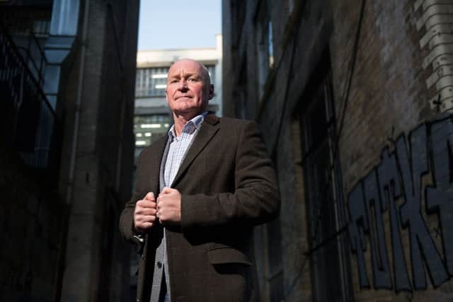 John Brown pictured in Glasgow's Merchant City. Picture: John Devlin
