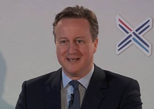 David Cameron told the story of an encounter in an Edinburgh chip shop. Picture: Youtube