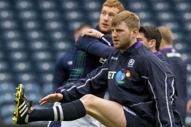 Lets not stretch that record. Finn Russell is determined that Scotlands 10-year losing streak against France has to end. Picture: Gary Hutchison/SNS
