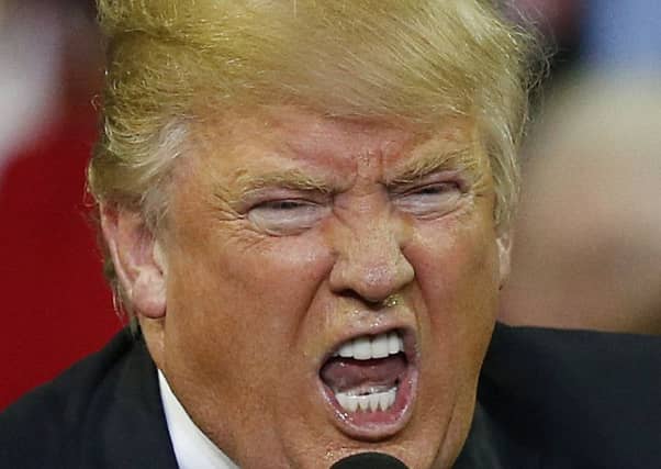 Donald Trump remains bullish, claiming rivals cannot catch him in race for nomination. Picture: AP
