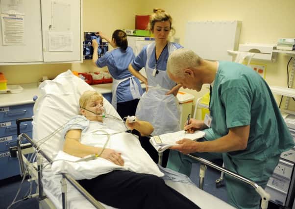 Patients are facing delays in many A&E departments across Scotland, the latest figures show. Picture: Greg Macvean