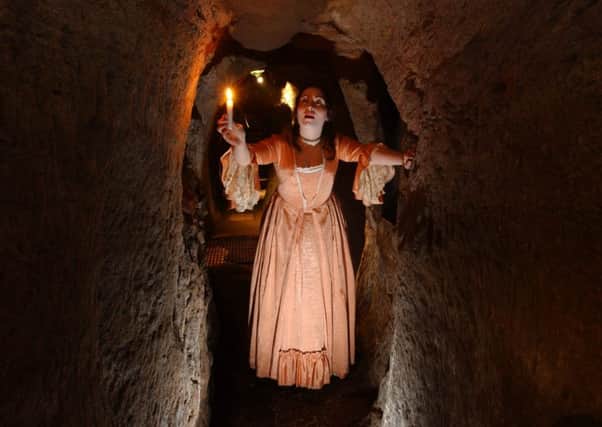 Mystery surrounds the origins of Gilmerton Cove, with some experts saying its an old drinking den, others that it hosted a witches coven. Picture: TSPL
