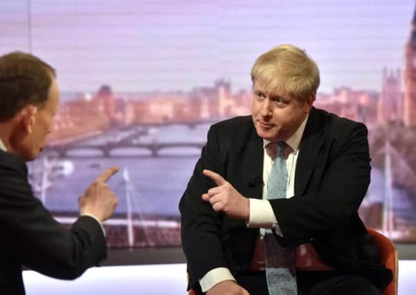 Boris Johnson said the EU was evolving from what was a common market into this superstate into which we would inevitably be dragged. Picture: Getty Images