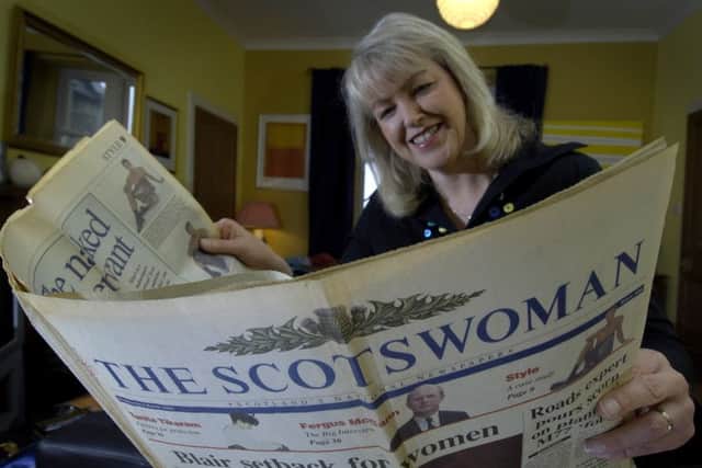 The Scotswoman, read by Lesley Riddoch, who edited on the day in 1995. Picture: Donald MacLeod