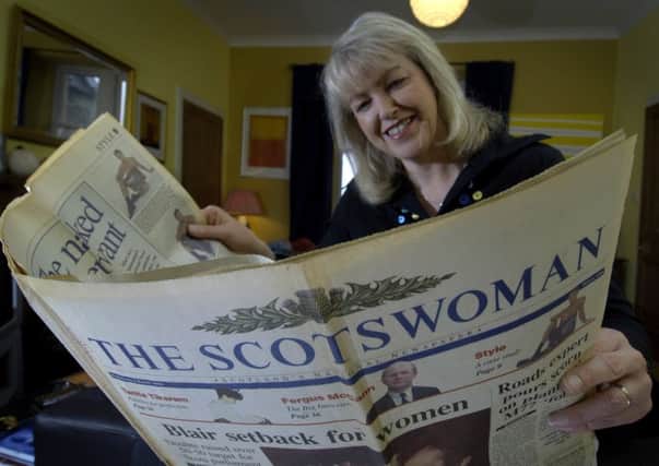 The Scotswoman, read by Lesley Riddoch, who edited on the day in 1995. Picture: Donald MacLeod