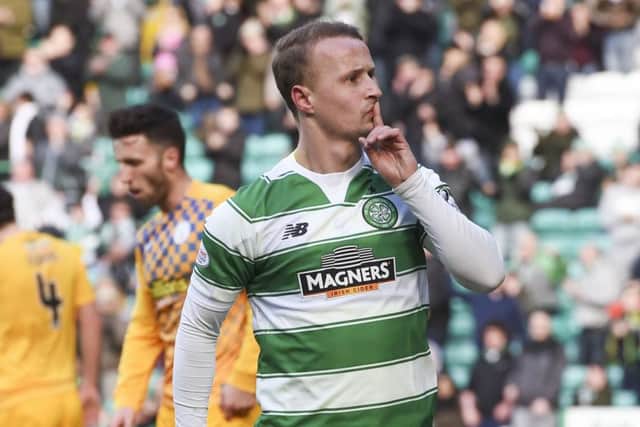 Leigh Griffith scored for Celtic at the weekend to help set up an Old Firm semi-final next month. Picture: SNS Group