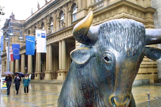 Deutsche Boerse - the German stock exchange - in Frankfurt. Picture: AP
