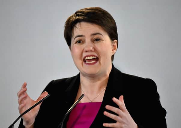 Ruth Davidson has said she will stay on as leader if her party fail to beat Labour to second place. Picture: Getty