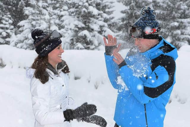 Kate and William on their holiday to the French Alps. Picture: PA Wire
