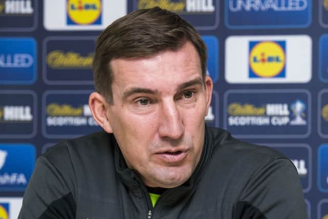 Hibs manager Alan Stubbs is happy to get to Spain after a "heavy month". Picture: SNS
