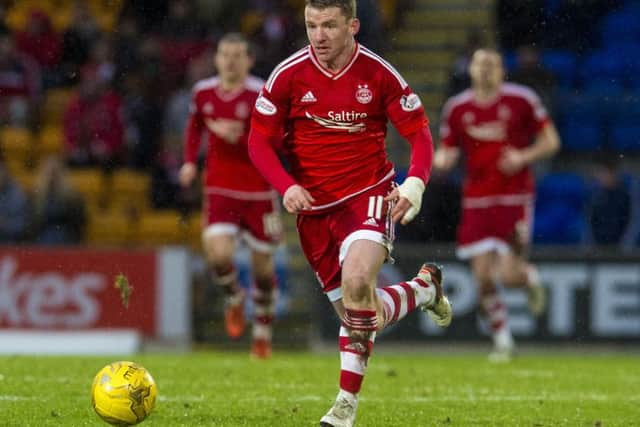 Jonny Hayes in back in the Aberdeen squad after injury. Picture: SNS