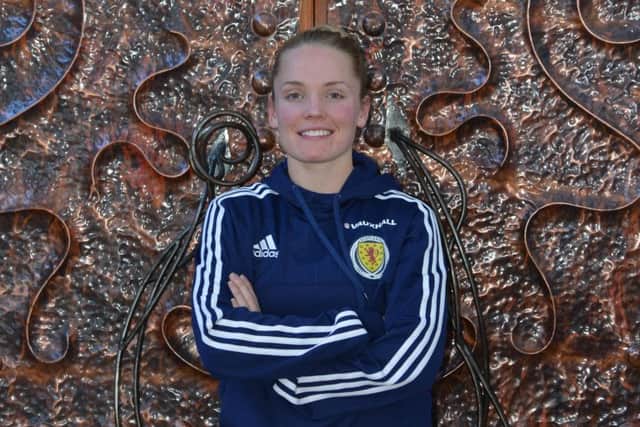 Kim Littles talents will be on show at the Falkirk Stadium tonight when Scotland take on Spain. Picture: Jon Savage