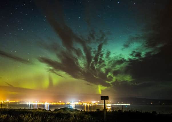 This photo of the Northern Lights, or Aurora Borealis, was captured over Invergordon. Picture: Graham Bradshaw