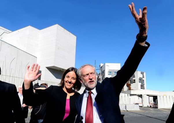 Labour leader Jeremy Corbyn with Scottish Labour leader Kezia Dugdale. Picture: Lisa Ferguson