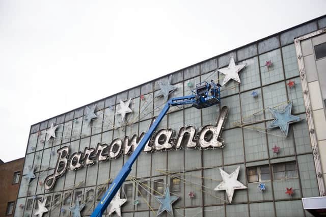 The sign for Glasgow's Barrowland Ballroom is repaired. Picture: John Devlin
