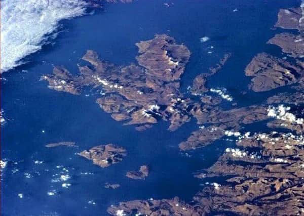 Canna and the West Coast of Scotland from space