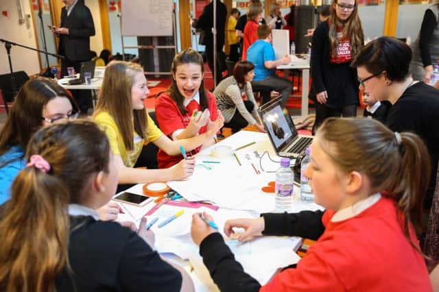 Secondary school pupils from across Angus and Dundee formed more than 250 teams to develop solutions to design problems, with spectacular results. Picture: Erika Stevenson