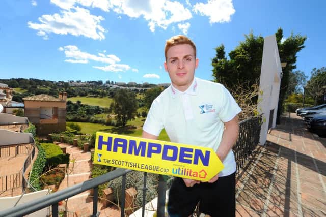 Fraser Fyvie feared he would miss Hibs League Cup final date but hopes he can now prove his fitness. Picture: Eric McCowat